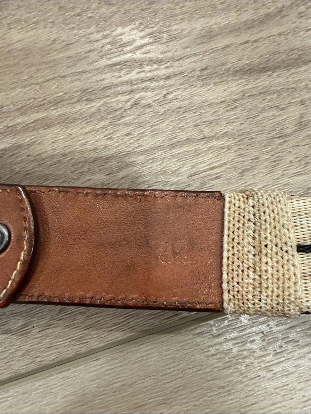 Tony Lama Western Belt 1354L Tooled Leather Aztec Southwest Woven Men's 32